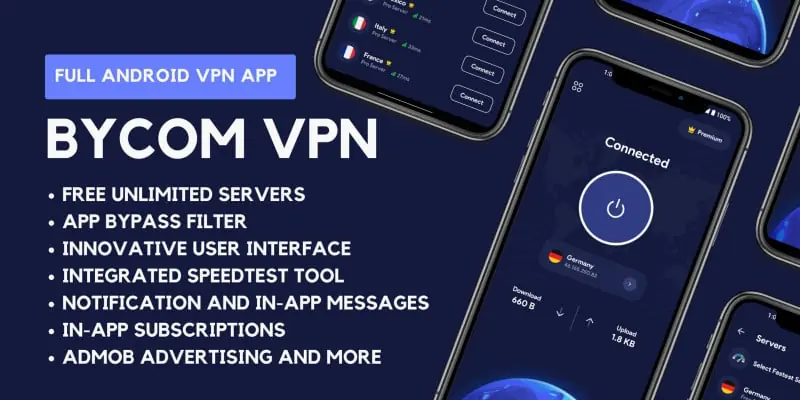 Bycom VPN v1.6 - Secure and Private Android VPN